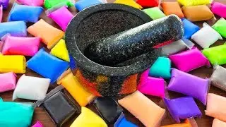 Makeup  Paints Clay and glitters mixing in glue ASMR most satisfying relaxing  #ASMR