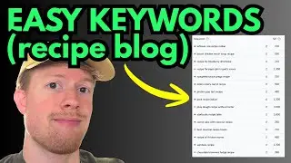 How to Find 1,000s of Easy Recipe Blog Keywords (in Minutes)