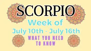 Scorpio | Speaking up for Yourself | July 10th - July 16th #scorpio