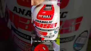 fitbull anabolic mass gainer offer gym bag free #jhajjar #exercise #bodybuilding #fitness #gym #body