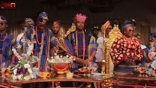Moment Oba Onidimu Of Idimu Land stormed in with His Beautiful Wife @His 3-Month Throne Anniversary