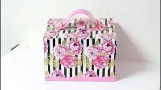 Como hacer un Maletín Organizador de Maquillaje con Cajas de Zapato, manualidades fáciles