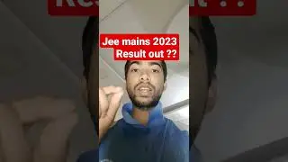 jee mains 2023 result date | jee mains 2023 session 2 result date #jee #result #shorts