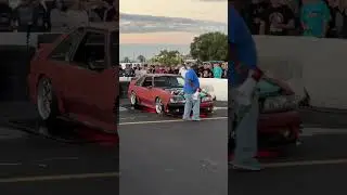 Fox Body Mustang Burnout Contest  #automobile #mustang #foxbody