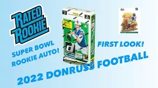 FIRST LOOK 2022 DONRUSS FOOTBALL HOBBY! RATED ROOKIES!