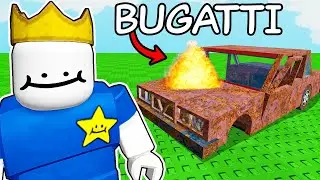 fixing WRECKED SUPERCARS in Roblox repair a car...