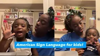 Teaching My Kids ASL (American Sign Language) 