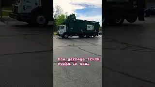 Garbage truck in usa..# garbage collection