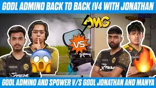 GodLike Admino Back To Back 1V2 With Jonathan🥵 GodL Admino And Spower V/S GodL Jonathan And Manya😳