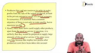 Reasons for positive slope for supply curve