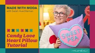 Valentine Pillow Tutorial | Candy Love Heart Pillow with Chenille-It