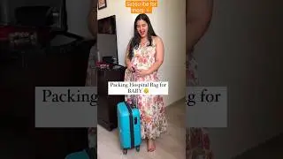 Hospital bag for baby #pregnancy #momessentials #hospitalbag #viral #baby #viralvideo #trending