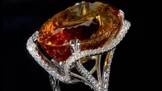 Magnificent Oval Amethyst 102.58ct. Ring in 14ct. White Gold