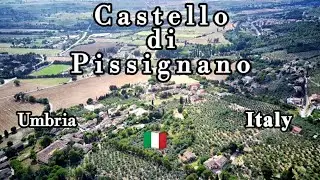 Castello di Pissignano Visto dal drone Fimi x8se 2022 (Umbria Italy 🇮🇹)