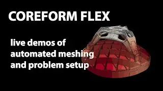 A demonstration of next-generation FEA solver Coreform Flex on four challenging problems