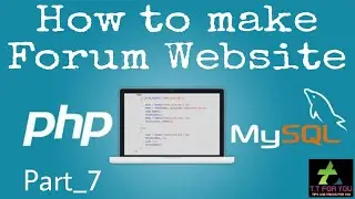 How to make Forum Website with PHP and MySQL Part_7 (Login and Logout Function)
