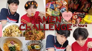 24 Hours Ramen Noodles 🍜 | Food Challenge |
