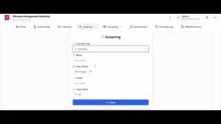Winnow MS AML Screening tool Demo