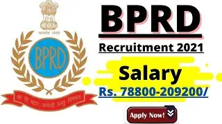 BPRD RECRUITMENT 2021 |Apply For 240+Steno,UDC&Driver Vacancy| Latest Govt Jobs 2021 | Apply Now |