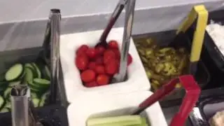Chef Roberts produce bar on opening day