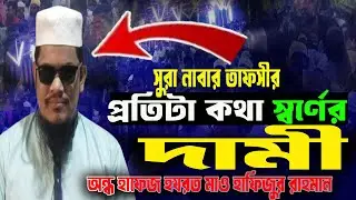 সুরা নাবার তাফসীর | অন্ধ হাফেজ হযরত মাও হাফিজুর রাহমান । Ondho hafej ho zrot mao hafijur rahman