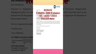 😱 5 shares into 9 shares 😱 | nintec systems Ltd share latest news #stockmarket #trending #ytshorts