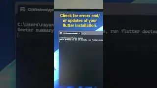 flutter doctor #flutter #coding #android #flutterdev