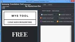 MYS Tool | Samsung Language Translation Tool Free | Android 5-6-7-8-9-10 Supported | All Language Ad
