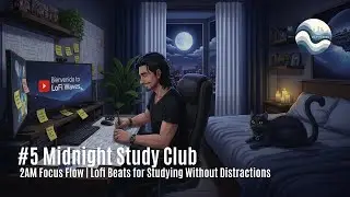 #5 Midnight Study Club - 2AM Focus Flow - LoFi Beats for Studying Without Distractions