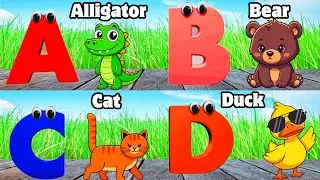 ABC Animals Song | A For Alligator Learn ABC Alphabet for Children | Education ABC Nursery Rhymes