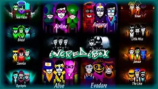 INCREDIBOX | All tracks and all bonus clips | alpha v1 - Invasion v9 | and 6 mods