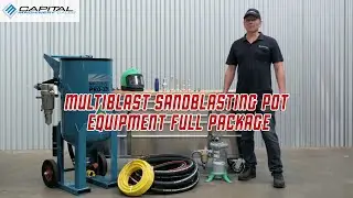 Multiblast Sandblasting Pot Equipment Full Package
