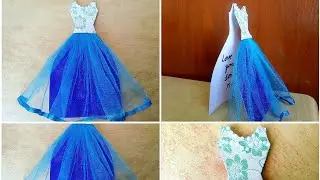 Mother's day card /handmade dress card for girlfriend/mom/malayalam craft video