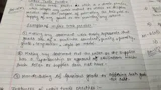 Unfair Trade Practice {CPA, 1986}  (Tort ) (5th Sem) (Part 14)