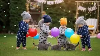 🌟🐾 Tiny Tots & Tumble Kittens &ndash; New Year Giggle Party! 🐾🎉✨ #kitten #viral #dudidudidam