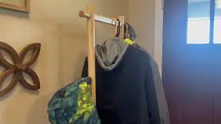 GZQXHOME Wooden Coat Rack Freestanding,Hall Tree with Sturdy Base,Clothing Rack for Hanging Clothes
