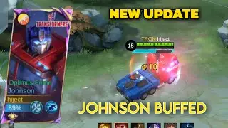 JOHNSON GOT BUFF NEW UPDATE MOBILE LEGENDS |JOHNSON FULL TANK BUILD|