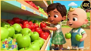Kids Enjoy Apple Shop Song 🍎🏪 | Fun Fruits Buying Learning Song for Kids 👧🧒