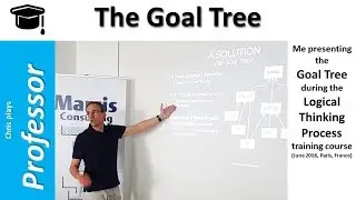 Me presenting the Goal Tree (logic tool)