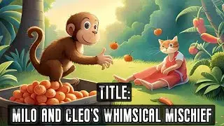 Milo and Cleo's Whimsical |monkey|cat|clever|pranks|carrots|magical|adventure|laughter|best friends