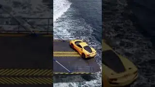 This is close one😲😲 #ship #sea #cars #closeone