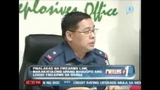 News@1: Pinalakas na Firearms Law, makatutulong upang masugpo ang loose firearms sa bansa