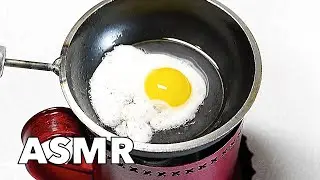 ASMR Mini Kitchen - Fried Eggs and Boiled Eggs | BE CAREFUL WITH FIRE!!!