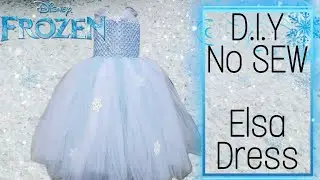 DIY | NO SEW HALLOWEEN TUTU DRESS | ELSA DRESS