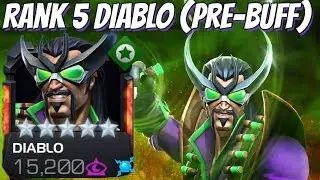 5 STAR RANK 5 DIABLO (Pre-Buff) Rank Up & Gameplay - He's Actually A BEAST!!!