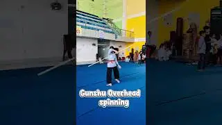 Gunshu Reverse Spinning 🌷💥🌷😍#foryou #viral #viralshort #wushu #kungfu #wushukungfu