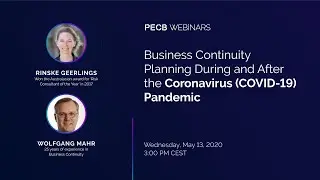 Business Continuity Planning During and After the Coronavirus (COVID-19) Pandemic