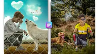 Animal Lover Photo Editing PicsArt Tautorial || PicsArt Dog lover Photo Editing PicsArt Tautorial