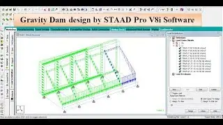 Gravity Dam design by Staad Pro V8i Software