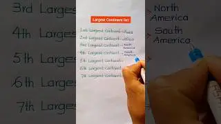 Список крупнейших континентов🔥Список крупнейших континентов в мире🔥Самый большой континент